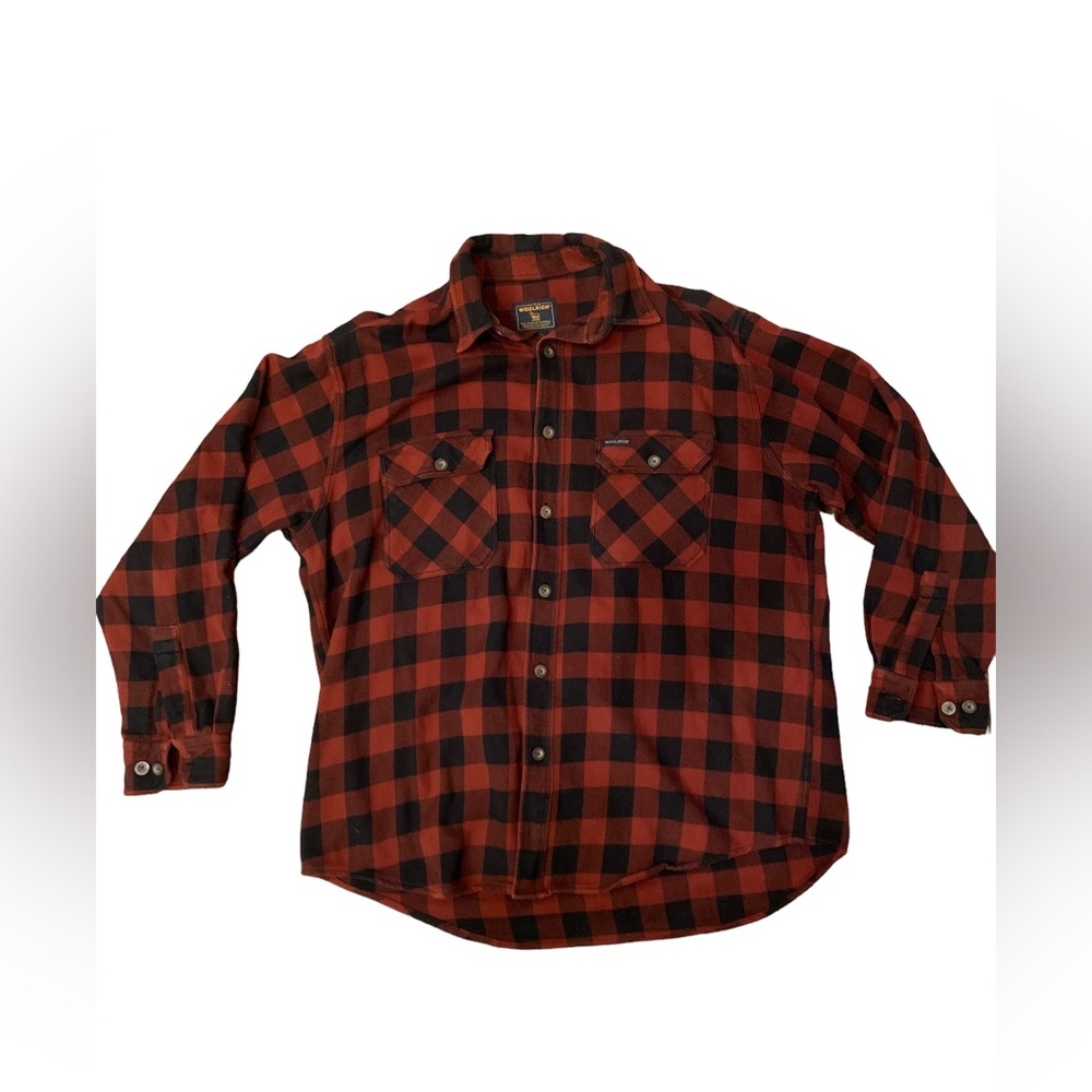Vintage Woolrich Buffalo plaid heavy flannel Large